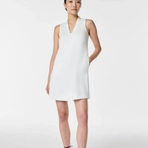 SPANX AirEssentials V-Neck Sleeveless Mini Dress Powder White Size Small NWT